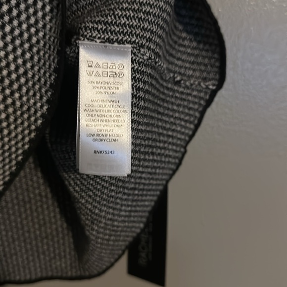 NWT Rachel Zoe Black and White Sweater Tank Top - Picture 5 of 6